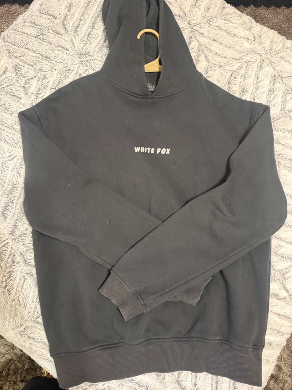 White Fox Boutique Black Crewneck Hoodie